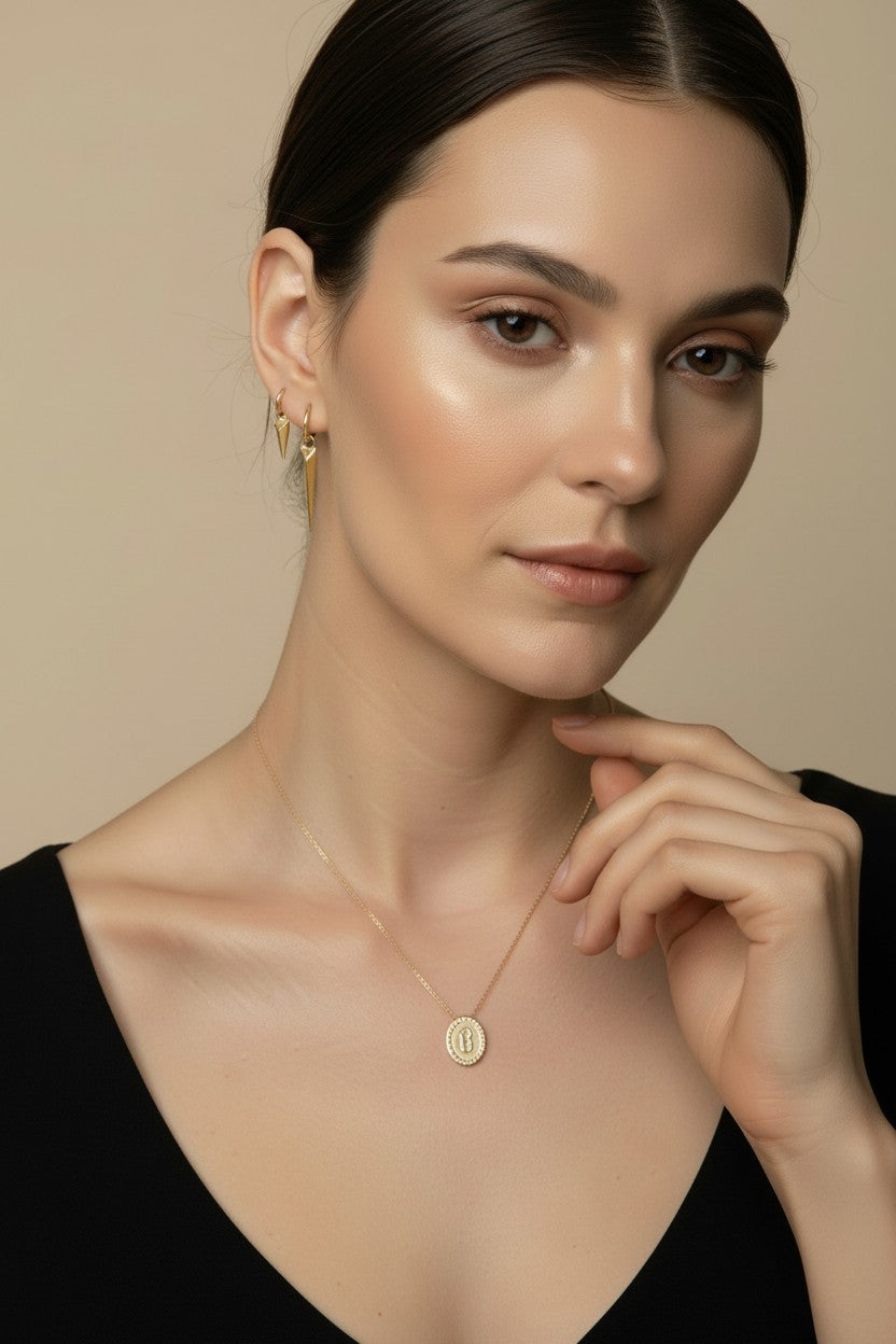⚡ 18k Gold Filled Faceted Spear Earring Charm — Add It. Transform the Hoop. Two Sizes.