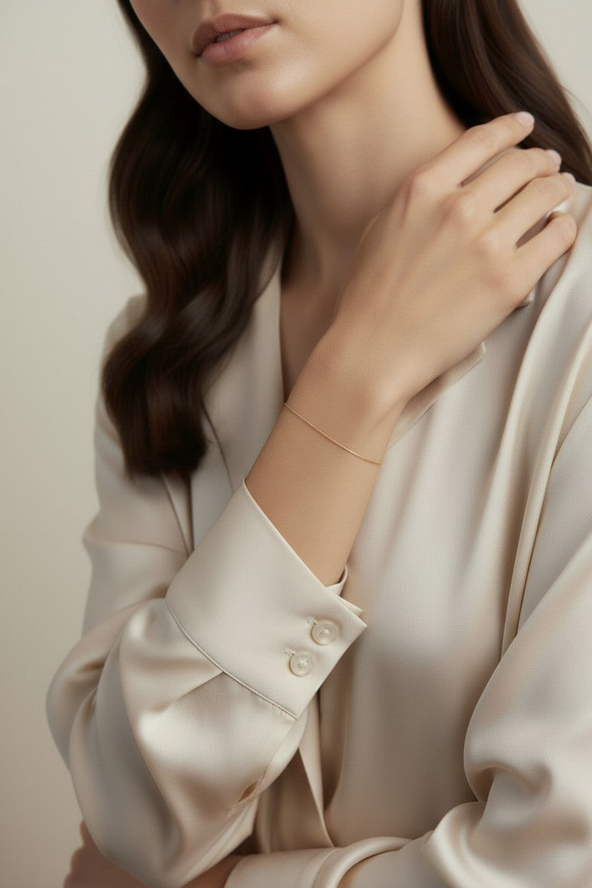 Delicate Box Chain Bracelet - Minimalist Everyday Jewelry for Women