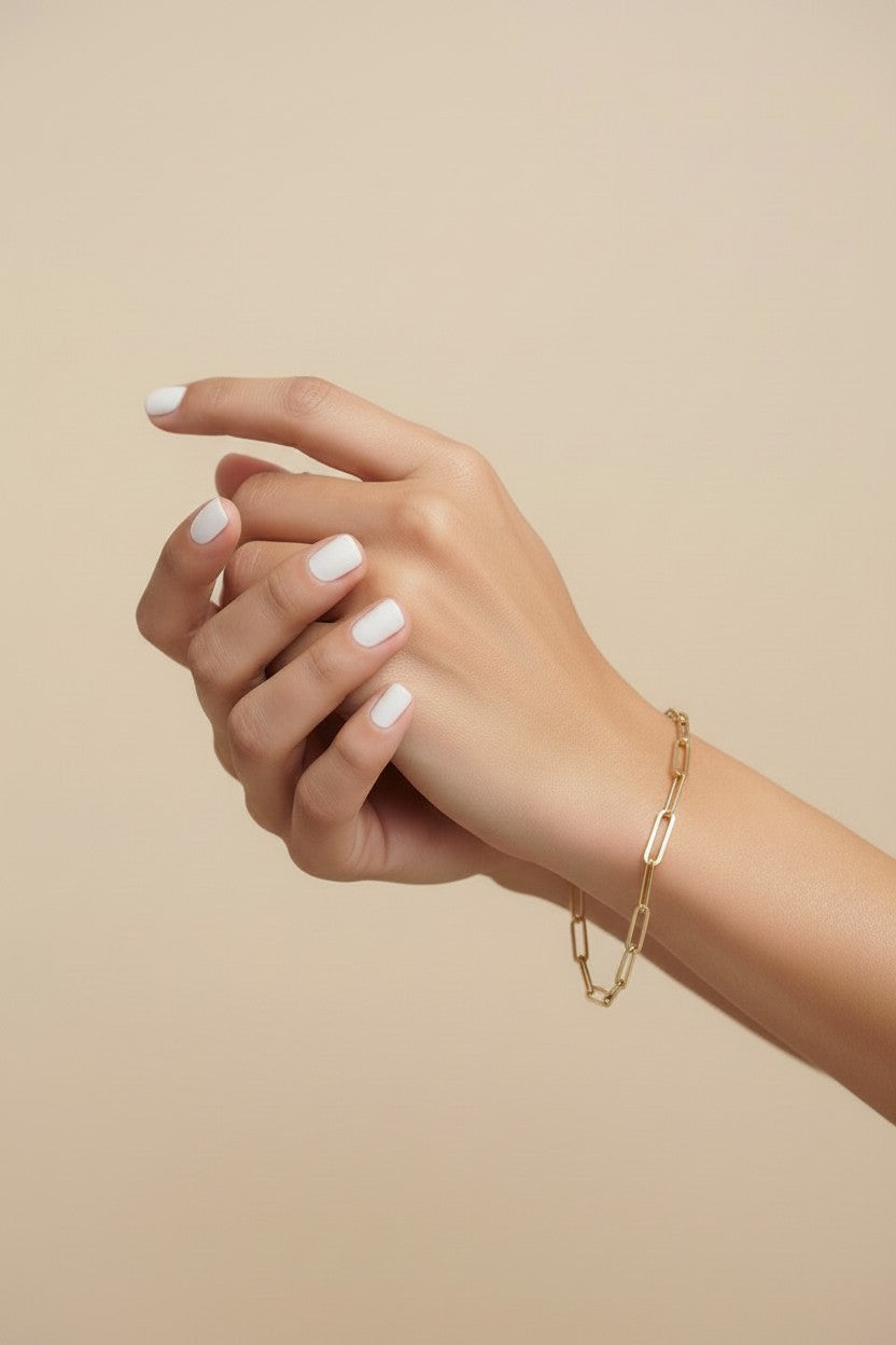 Gold Paperclip Chain Bracelet for Women - Link Bracelet | Trendy Jewelry