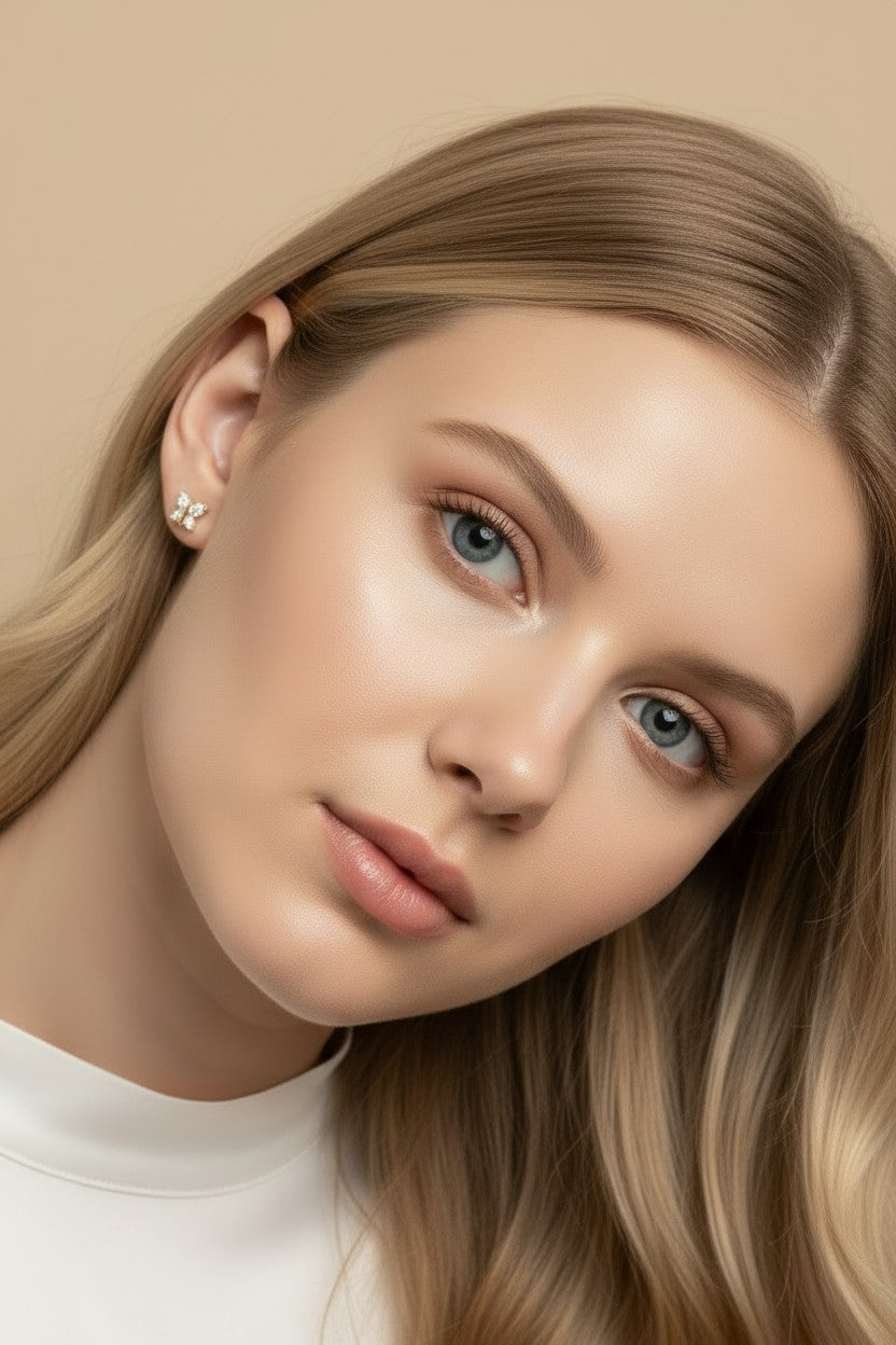 ✨ 18k Gold Filled CZ Piercing Studs — Three Styles. One Perfect Fit. Every Piercing.