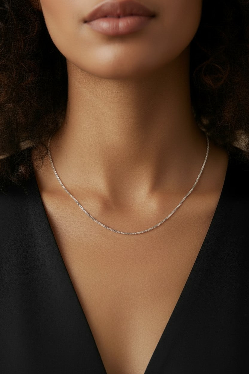 🔗 Sterling Silver Cable Chain Necklace — Five Lengths, One Perfectly Essential Chain