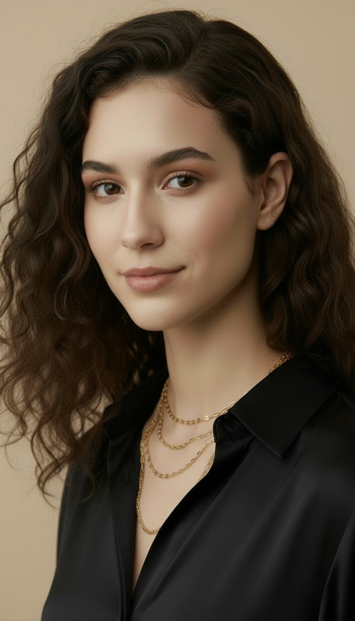 ✨ 18k Gold Filled Mini Puffy Link Chain Necklace — The Link With Volume. Four Lengths. Endlessly Wearabl