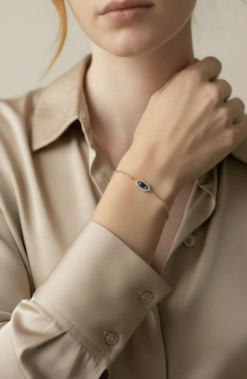 💎 18k Gold Vermeil Birthstone Baguette Bracelet — Your Month. Your Color. Your Stone.