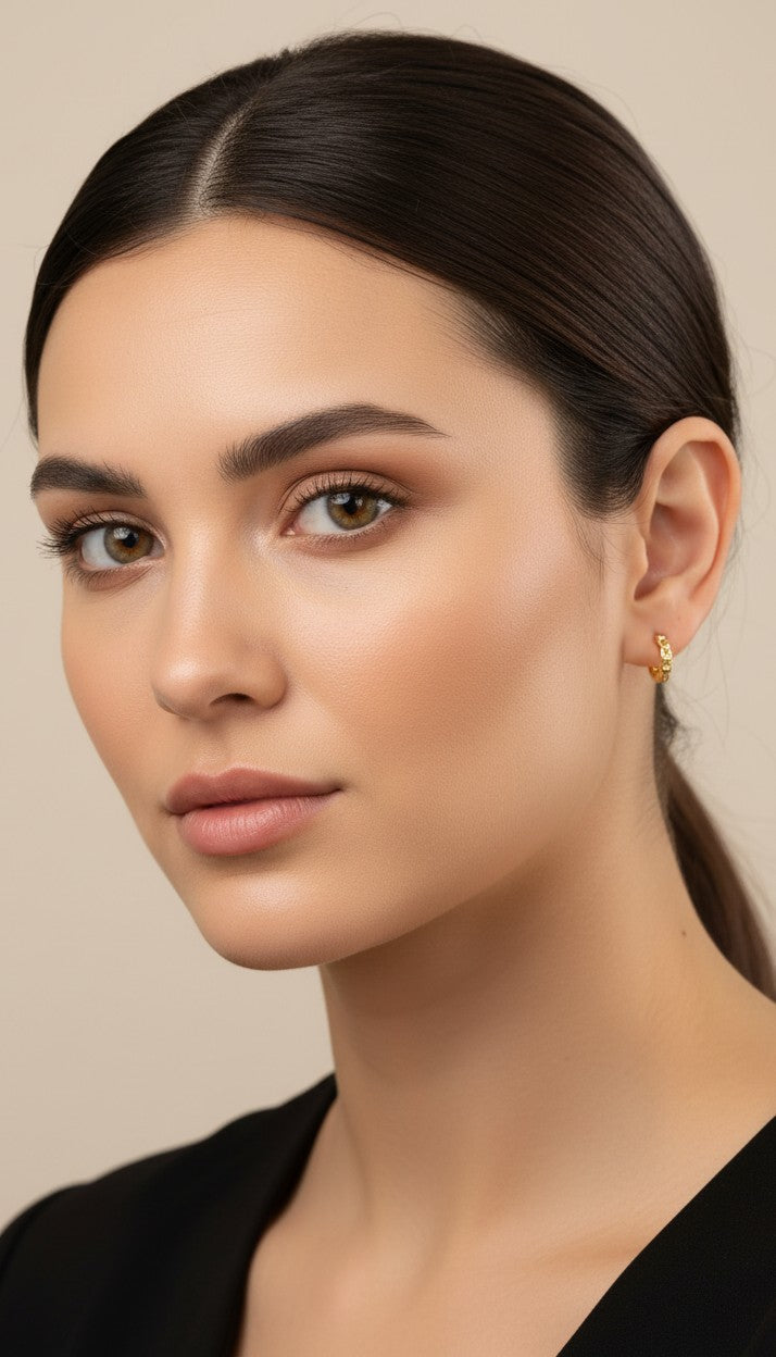 ✨ 18k Gold Filled Cuban Chain Clicker Hoop Earrings — The Classic Link, Curved Into a Hoop. Three Sizes.