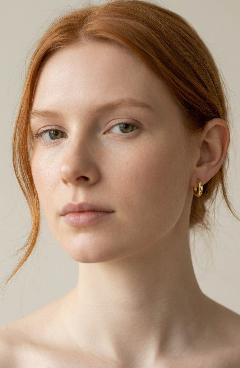 ✨ 18k Gold Filled Mini U Hoop Earrings — The Shape That Changed Everything About Small Hoops