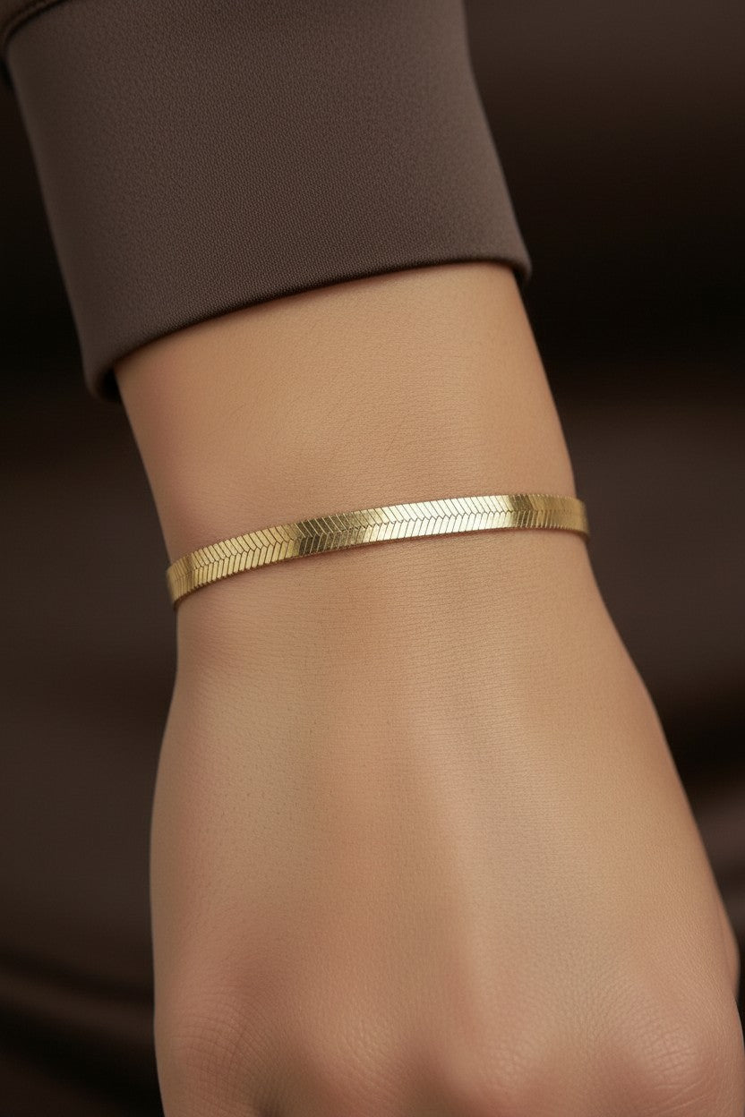 Herringbone Chain Bracelet - Waterproof Luxury Bracelet for Women