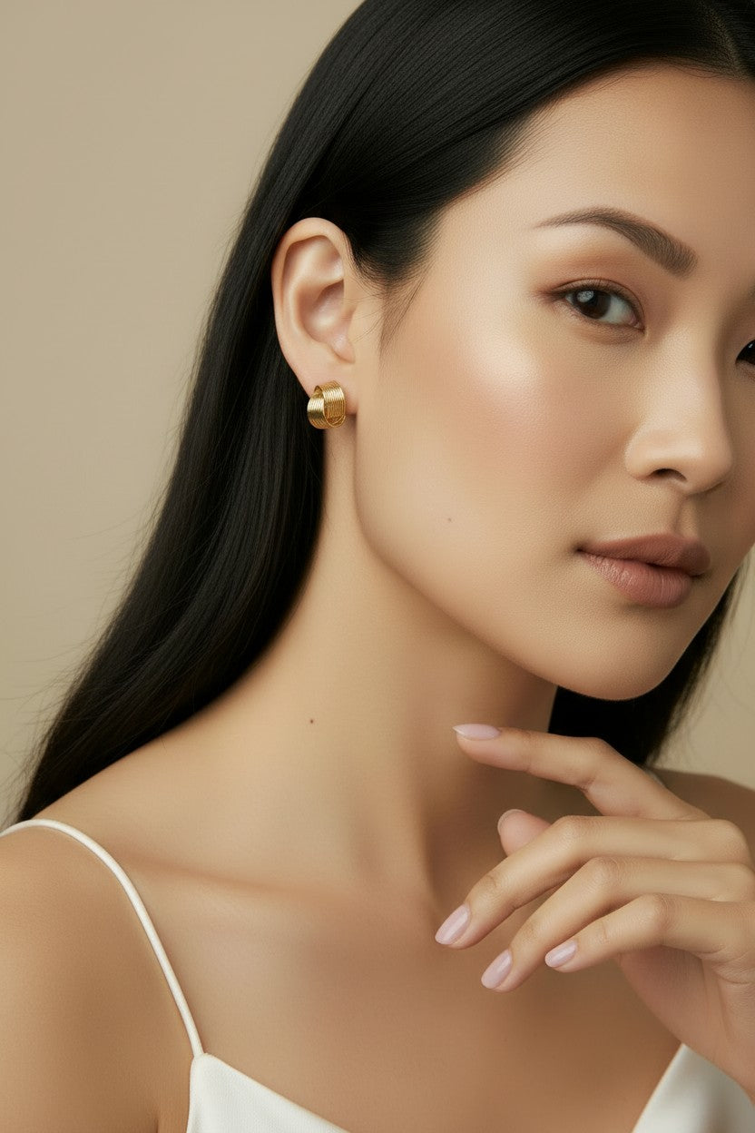 ✨ 18k Gold Filled Wire Knot Stud Earrings — Multiple Strands. One Knot. Endlessly Intricate.