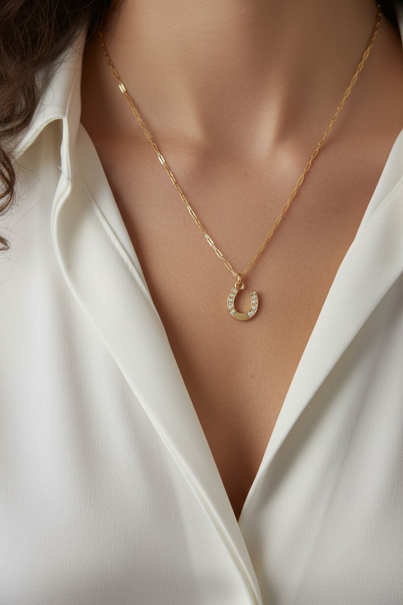 18k Gold Filled Horseshoe Charm — Carry Your Luck in Gold, Every Single Day