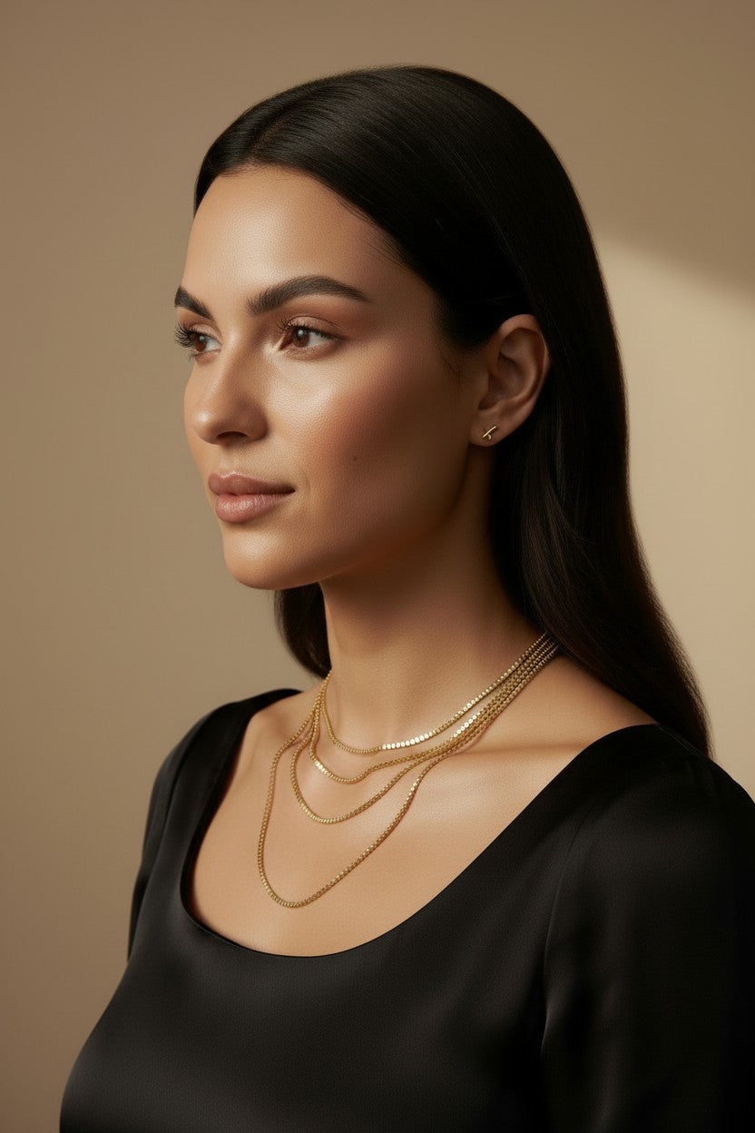 ✨ 18k Gold Filled 2mm Box Chain Necklace — The Box Chain, Finally at Its Best Width. Three Lengths.