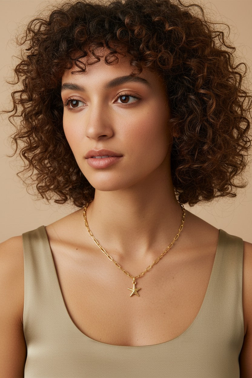 🌟 18k Gold Filled Sea Star Charm — Carry the Shore With You, Always