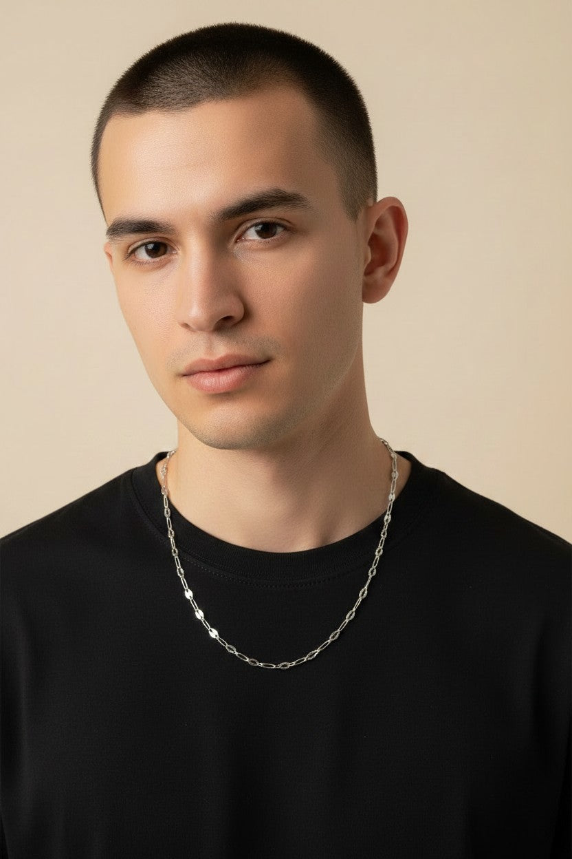 Sterling Silver 5.0mm Mirror Chain — Not Just Shine. Reflection. Pure and Absolute.
