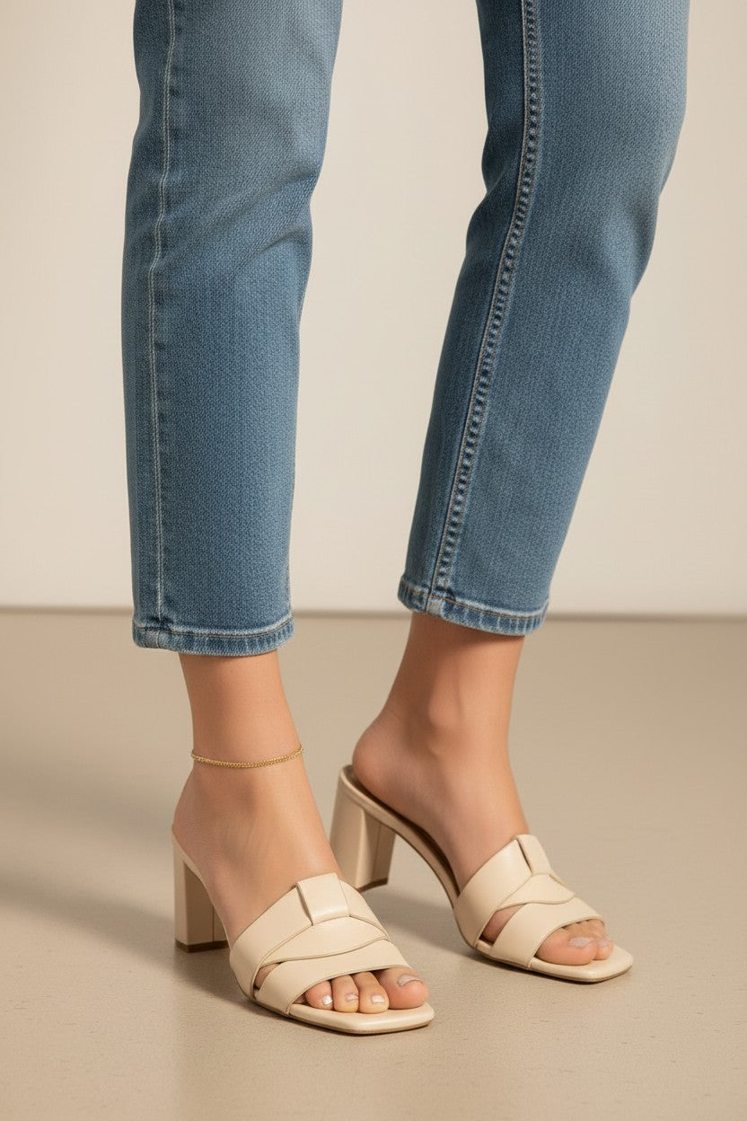 Double Curb Chain Anklet for Women | 4mm Chunky Gold Anklet | Adjustable Beach Jewelry