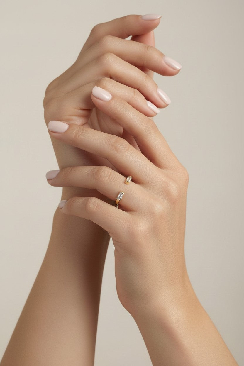 Baguette CZ Band Ring | AAAAA Quality | Stackable Ring for Women