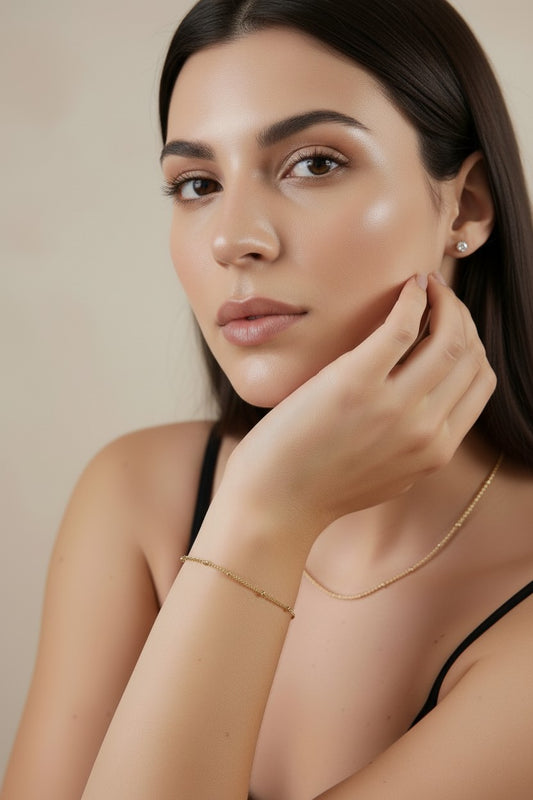 Satellite Chain Bracelet - Minimalist Gold Bracelet for Women