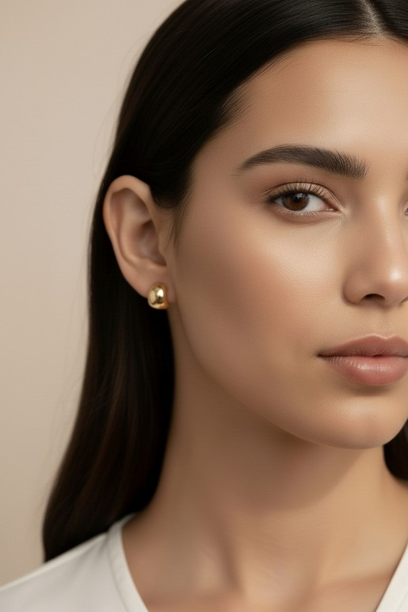 Semi-Hoop Earrings - Delicate Mini C-Hoop Earrings for Women