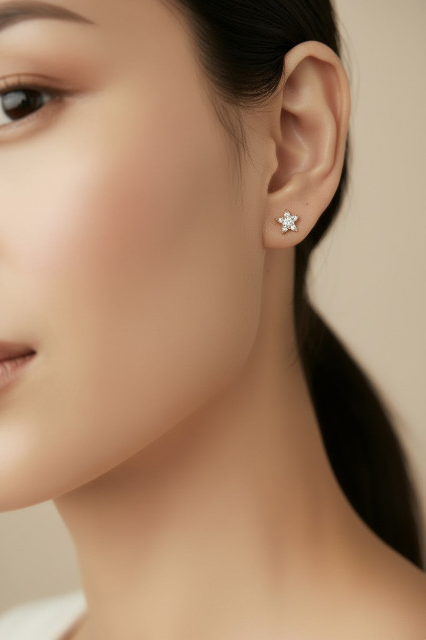 Mini CZ Star Stud