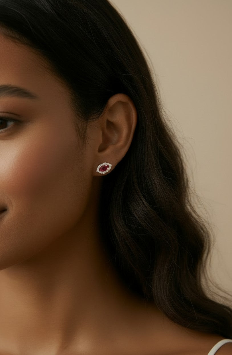 💎 18k Gold Vermeil Birthstone Baguette Earrings — Your Month on Both Ears, Every Day