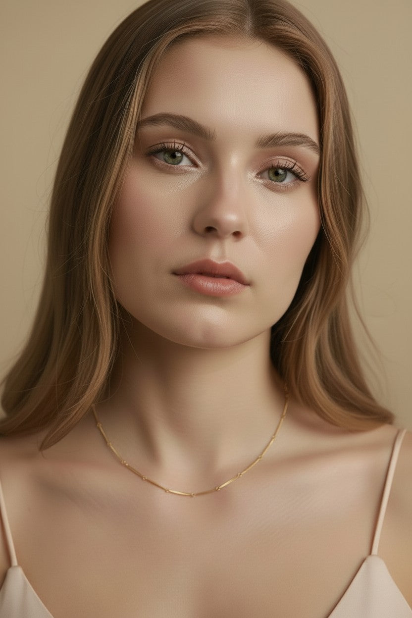Delicate Curb Chain Necklace - Dainty Layering Jewelry for Women
