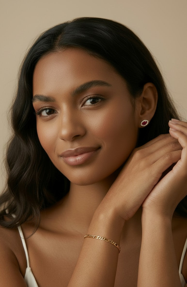 ✨ 18k Gold Filled Textured Figaro Bracelet — The Classic Figaro, Made Extraordinary