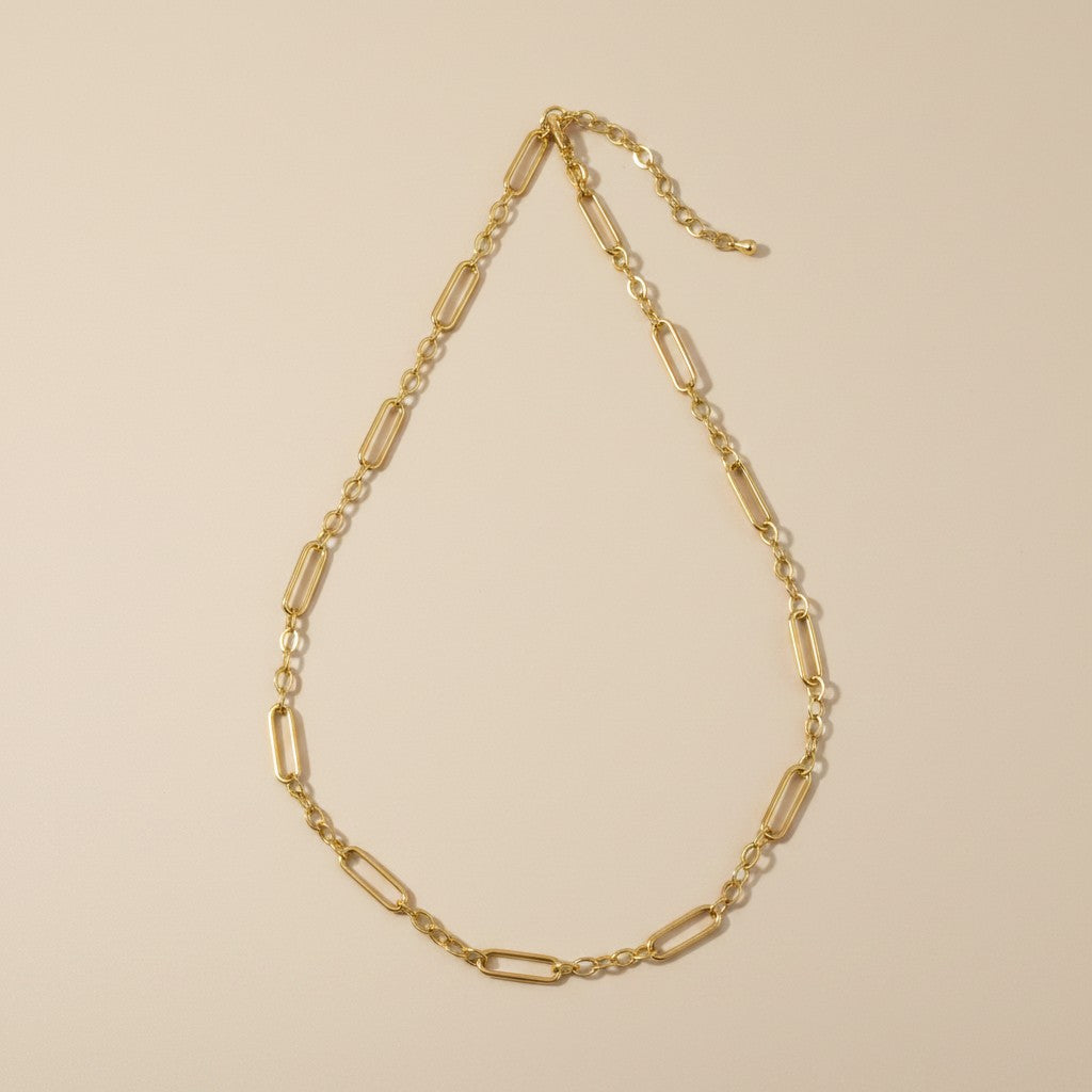 18k Gold Filled Paperclip Link Chain Necklace — Two Links, One Necklace You'll Never Stop Reaching For