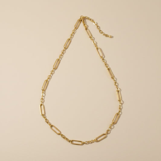 18k Gold Filled Paperclip Link Chain Necklace — Two Links, One Necklace You'll Never Stop Reaching For
