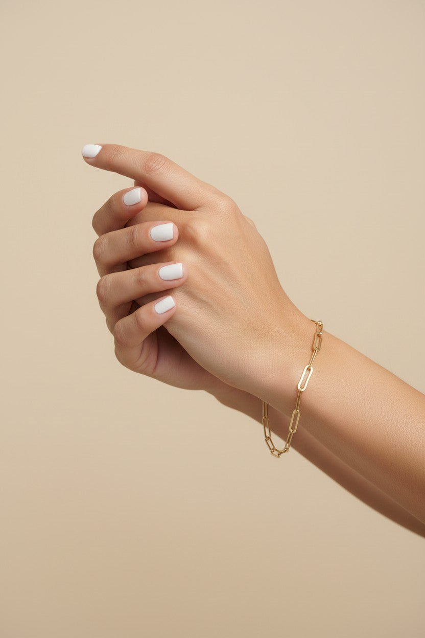 Gold Paperclip Chain Bracelet for Women - Link Bracelet | Trendy Jewelry
