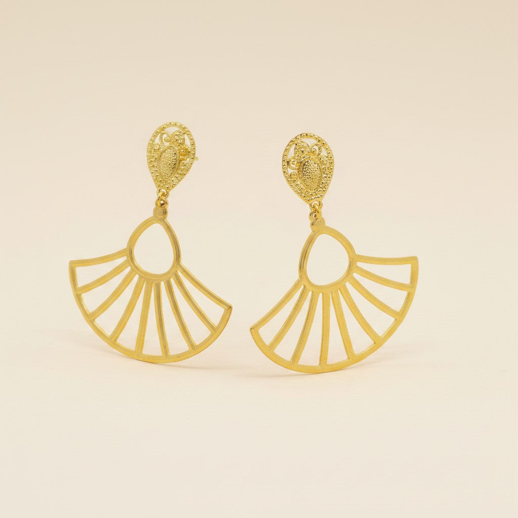 Drop Fan Earrings