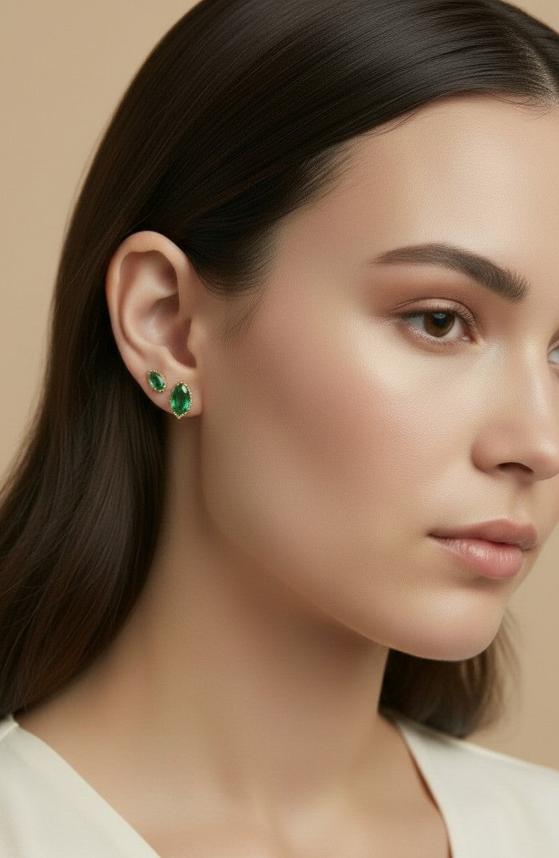 ✨ 18k Gold Filled CZ Chandelier Earrings — Two Tiers. Fully Set. Completely Dazzling.
