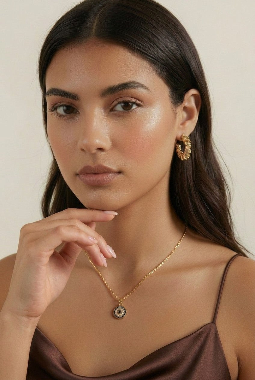 18k Gold Filled Protection Mandala Necklace | Symbolic & Sophisticated