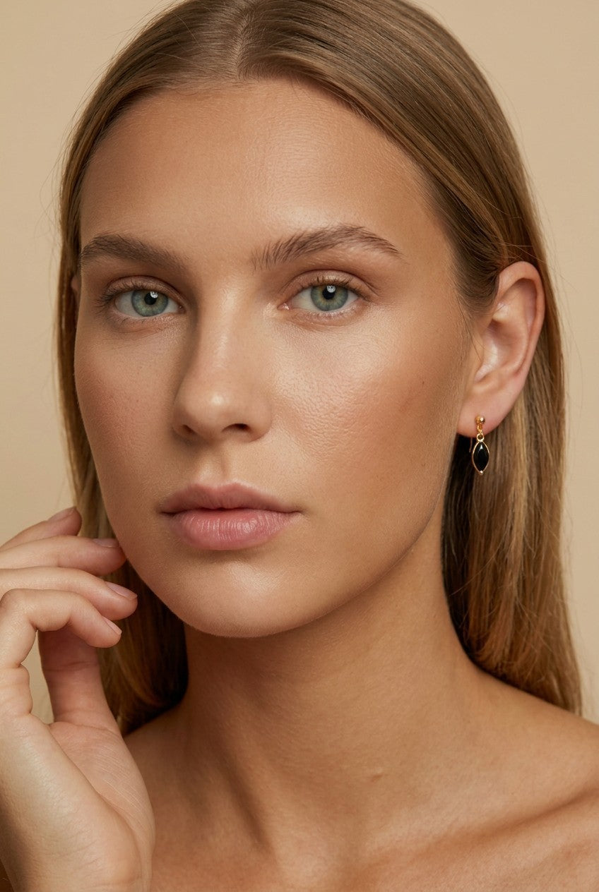 18k Gold Filled Marquise CZ Drop Earrings | Elegant Color &amp; Sparkle