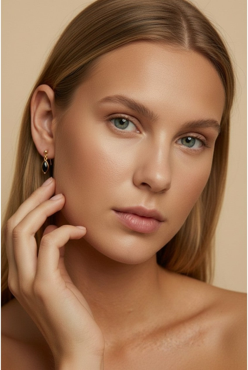 18k Gold Filled Marquise CZ Drop Earrings | Elegant Color &amp; Sparkle