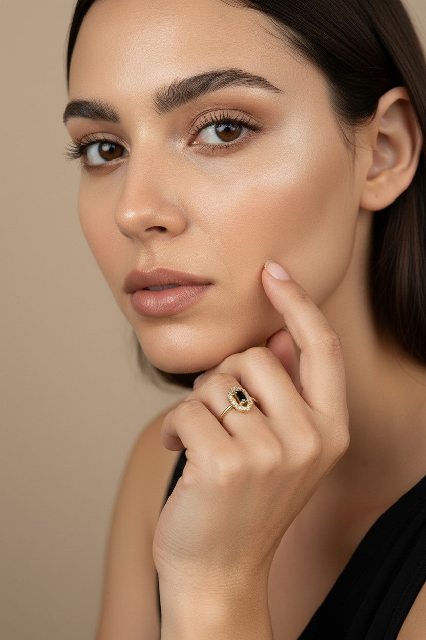 Elegant Baguette CZ Ring - Modern Statement Ring for Women