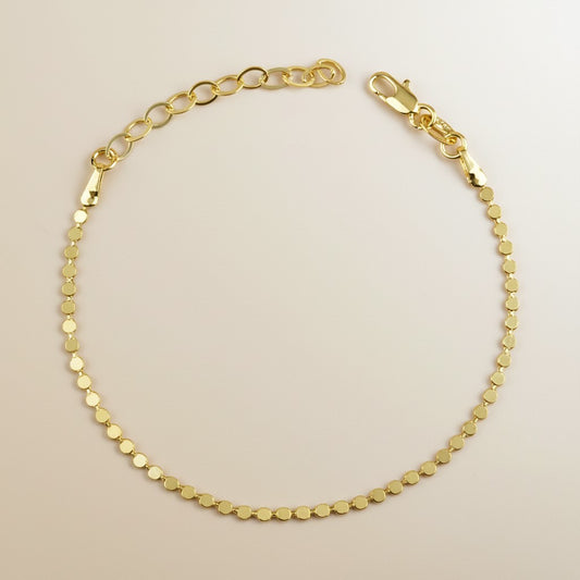 Delicate Dot Ball Bracelet - Minimalist Jewelry for Women