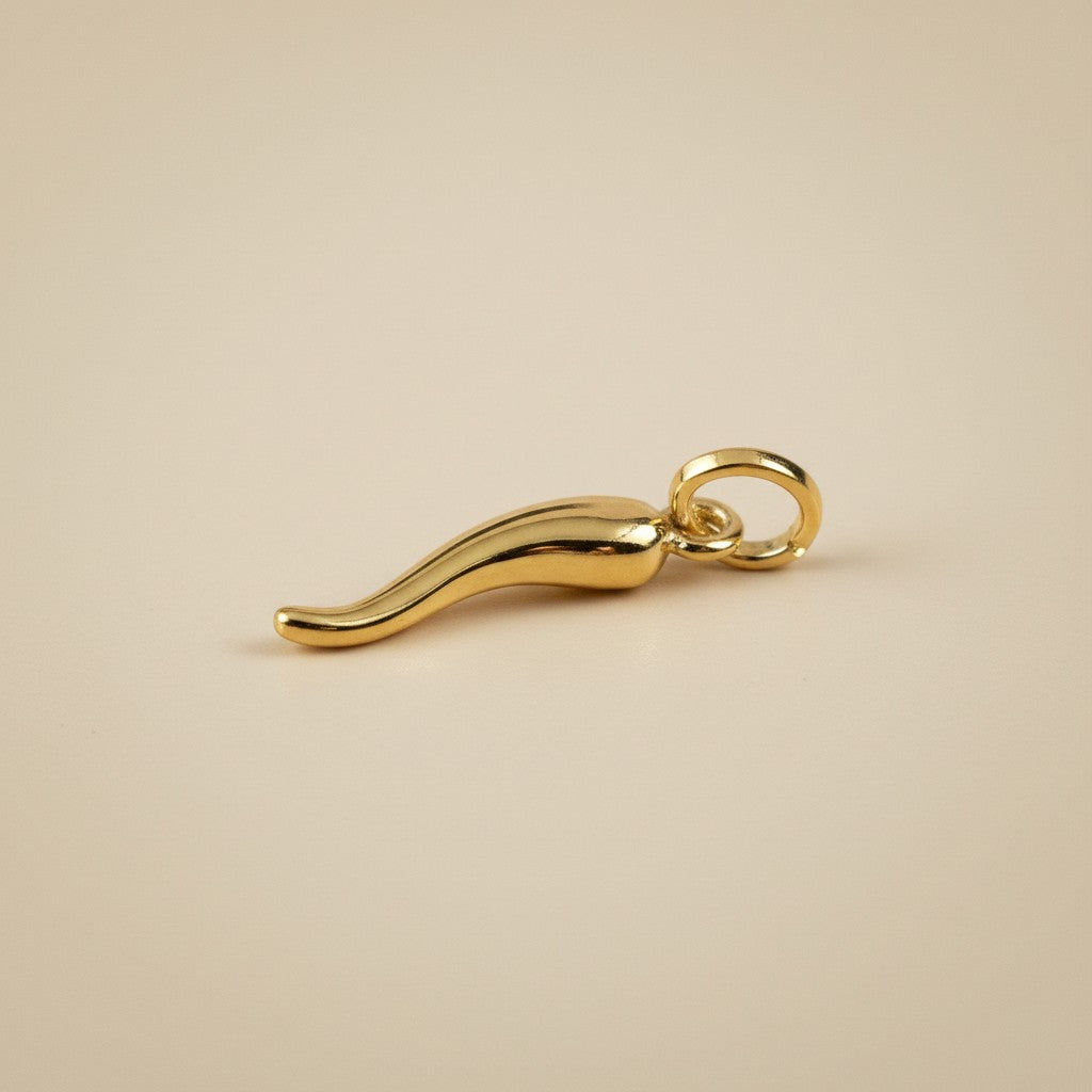 Italian Horn Pendant - Cornicello Charm Necklace