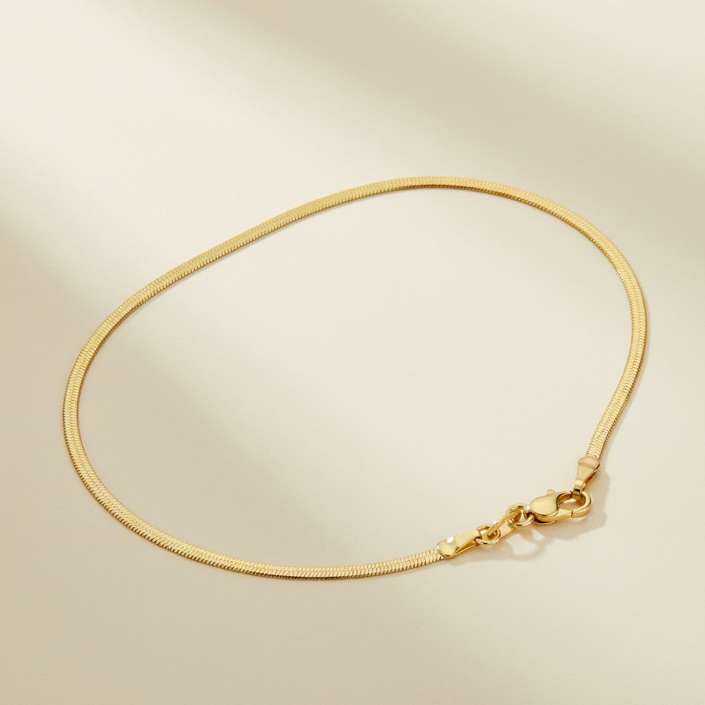 Herringbone Chain Necklace for Women - 2mm Thick Statement Chain | Luxury Brazilian Jewelry Set