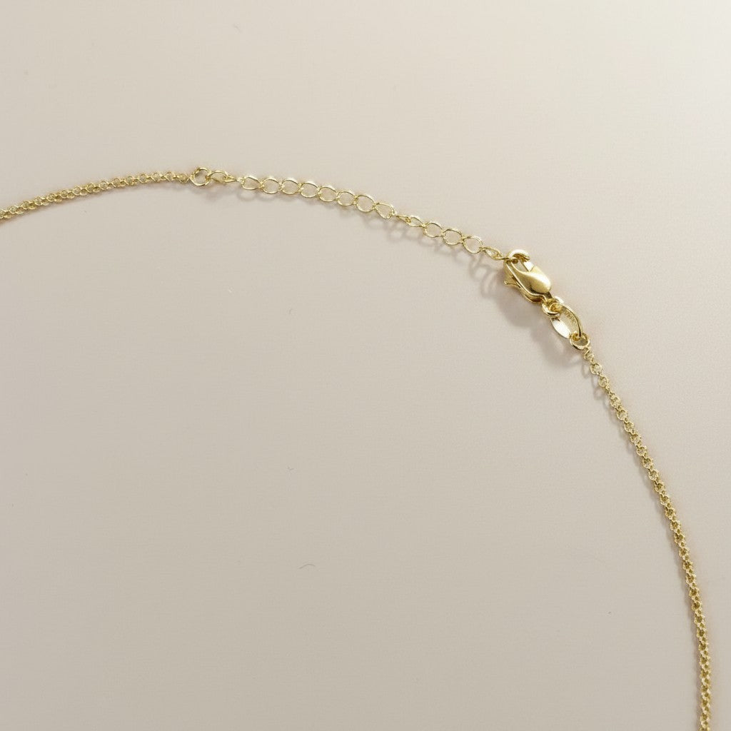 ✨ 18k Gold Filled CZ Bezel Lariat Necklace — One Line. One Stone. Every Neckline Flattered.
