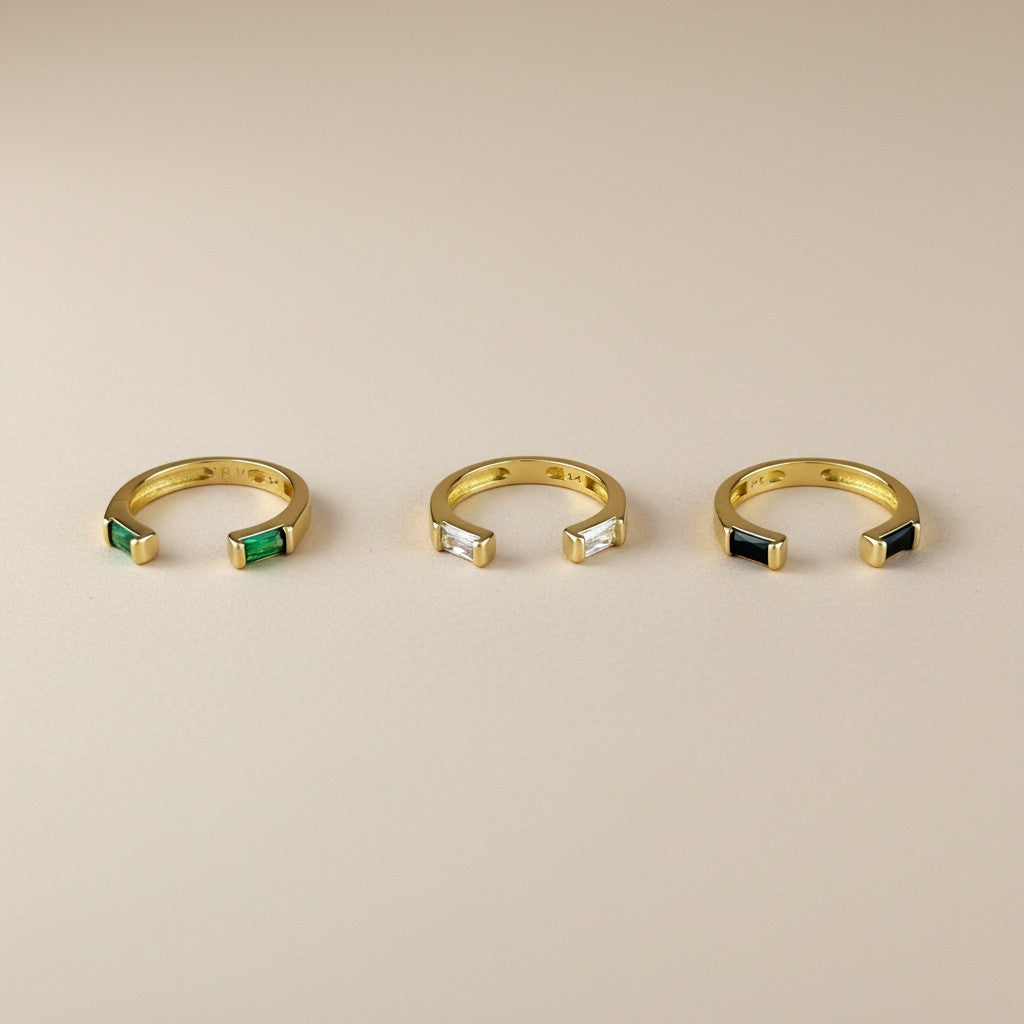 Baguette CZ Band Ring | AAAAA Quality | Stackable Ring for Women