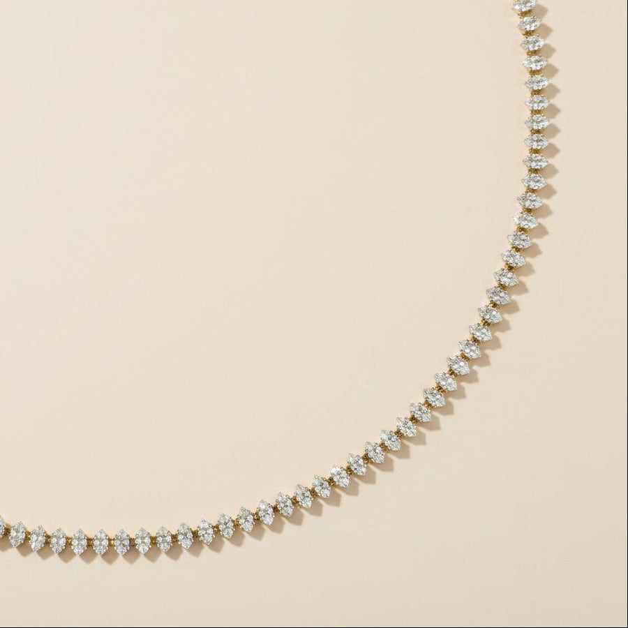 Marquise Tennis Necklace | AAAAA Cubic Zirconia | Luxury Women's Jewelry