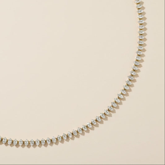 Marquise Tennis Necklace | AAAAA Cubic Zirconia | Luxury Women's Jewelry