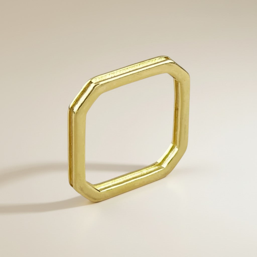 18k Gold Filled Square Shaped Ring