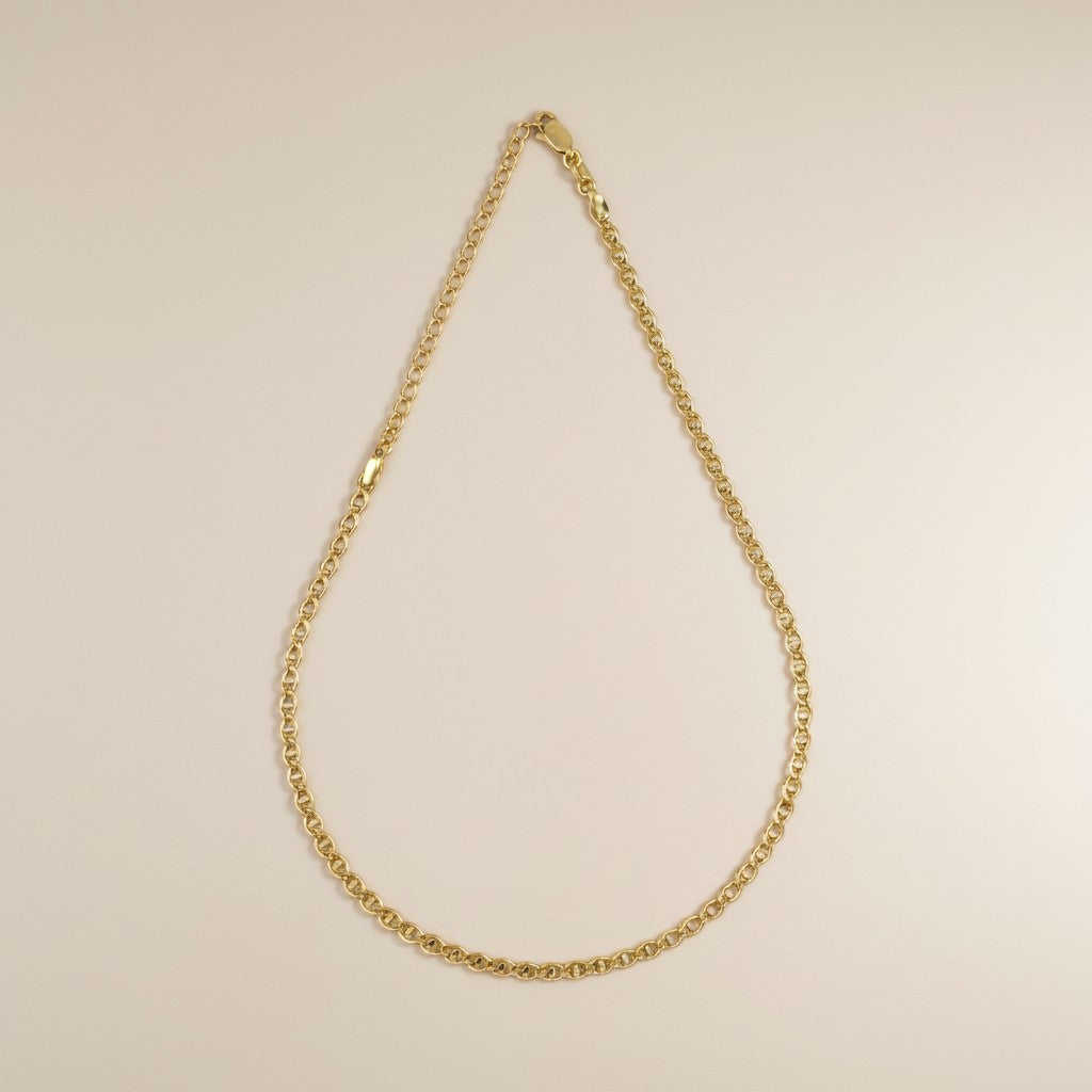 Mariner Chain Necklace - Detailed Fancy Link Chain for Women