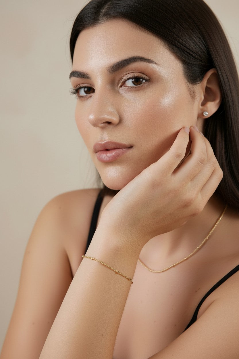 Satellite Chain Bracelet - Minimalist Gold Bracelet for Women