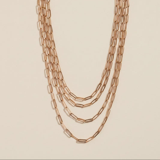 Paperclip Chain Necklace - Classic Link Chain for Women | Premium Layering Jewelry
