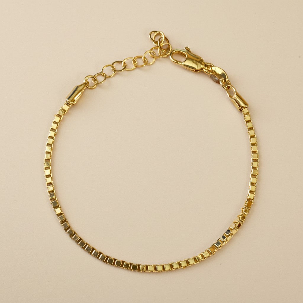 Chain Bracelet 2mm - Thick Chunky Gold Bracelet for Women
