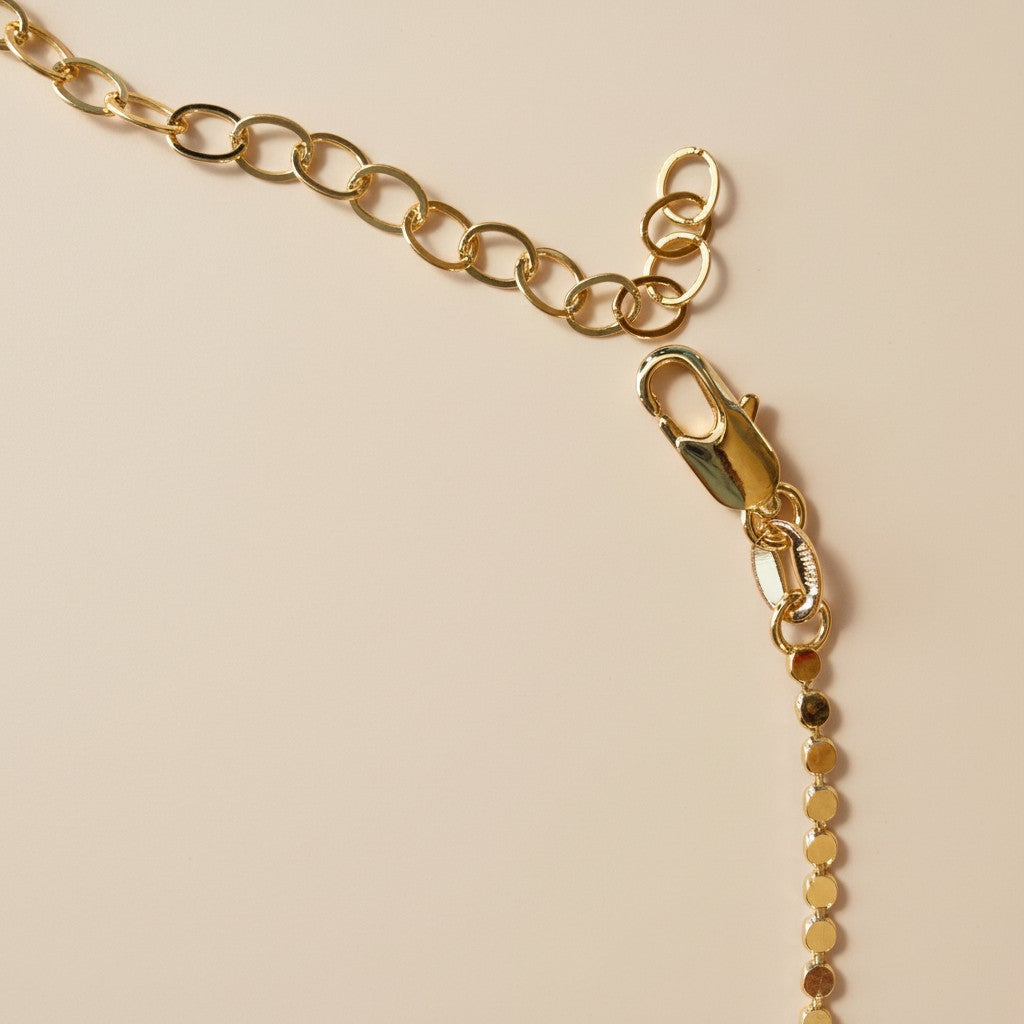 Chain Necklace for Women - Flat Ball Chain | Layering Jewelry