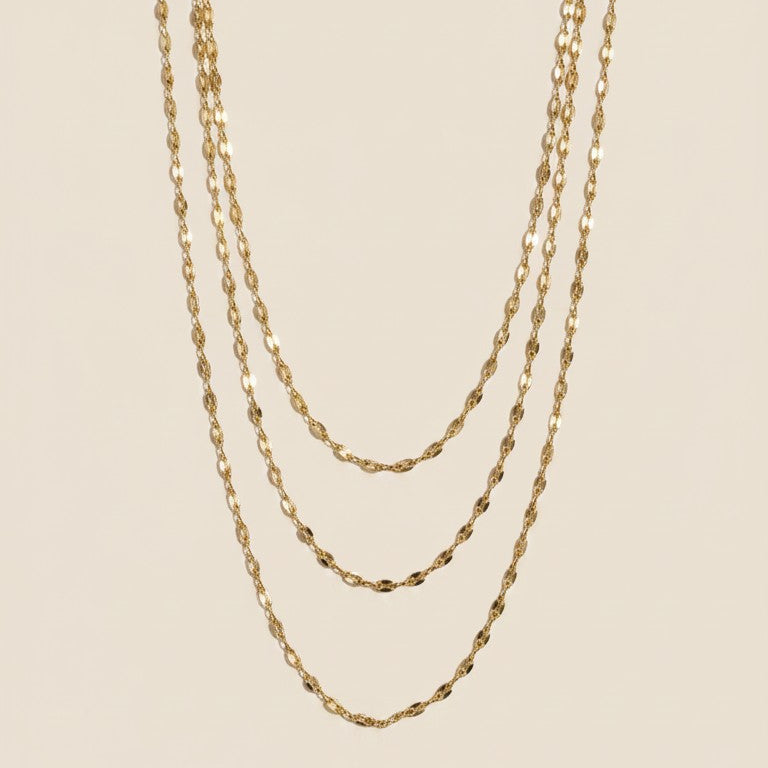✨ 18k Gold Filled Mini Puffy Link Chain Necklace — The Link With Volume. Four Lengths. Endlessly Wearabl