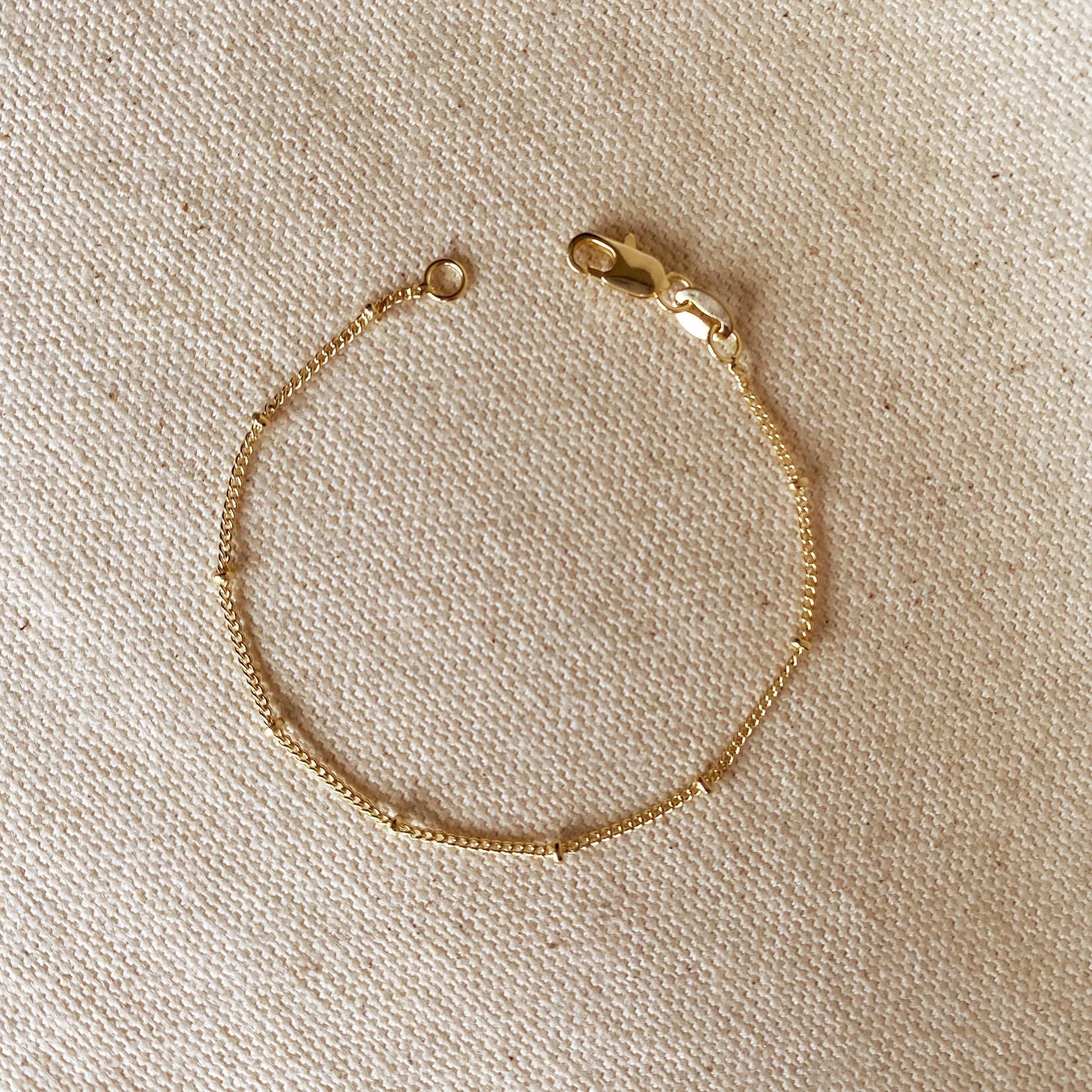 18k Gold Filled Satellite Bracelet