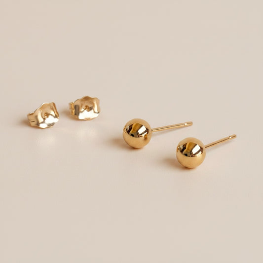 14k Gold Filled 4.0mm Ball Stud Earrings
