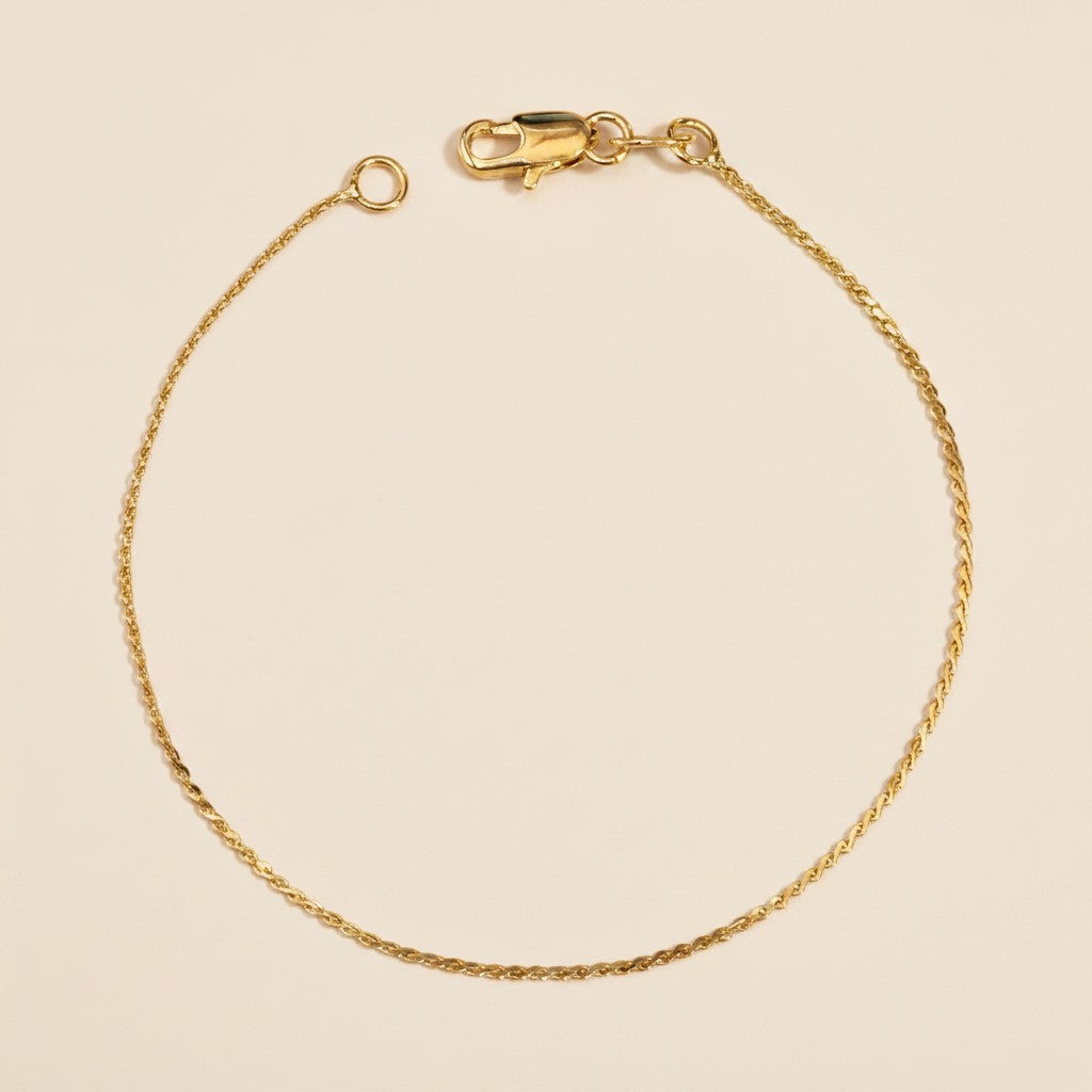 18k Gold Filled Thin Chain Bracelet | Imperceptibly Yours