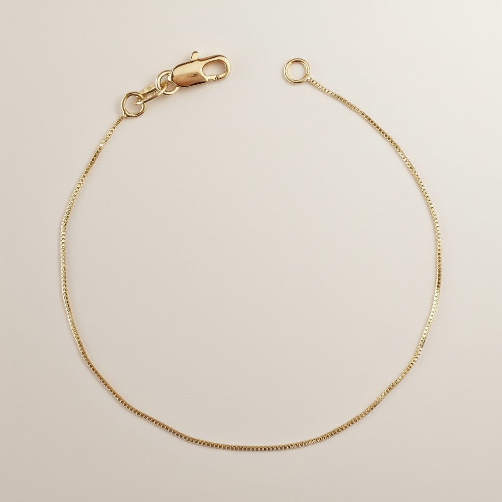 Delicate Box Chain Bracelet - Minimalist Everyday Jewelry for Women